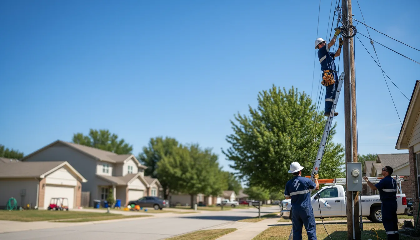 Residential electrician providing installation services in Florence, VT